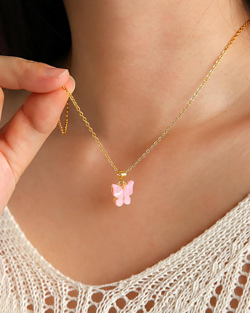 UNGENT THEM Happy 5th 6th 7th 8th 9th 10th 11th 12th Birthday Gifts, You Make The World A More Beautiful Place Butterfly Necklace Bday Presents - Image 4